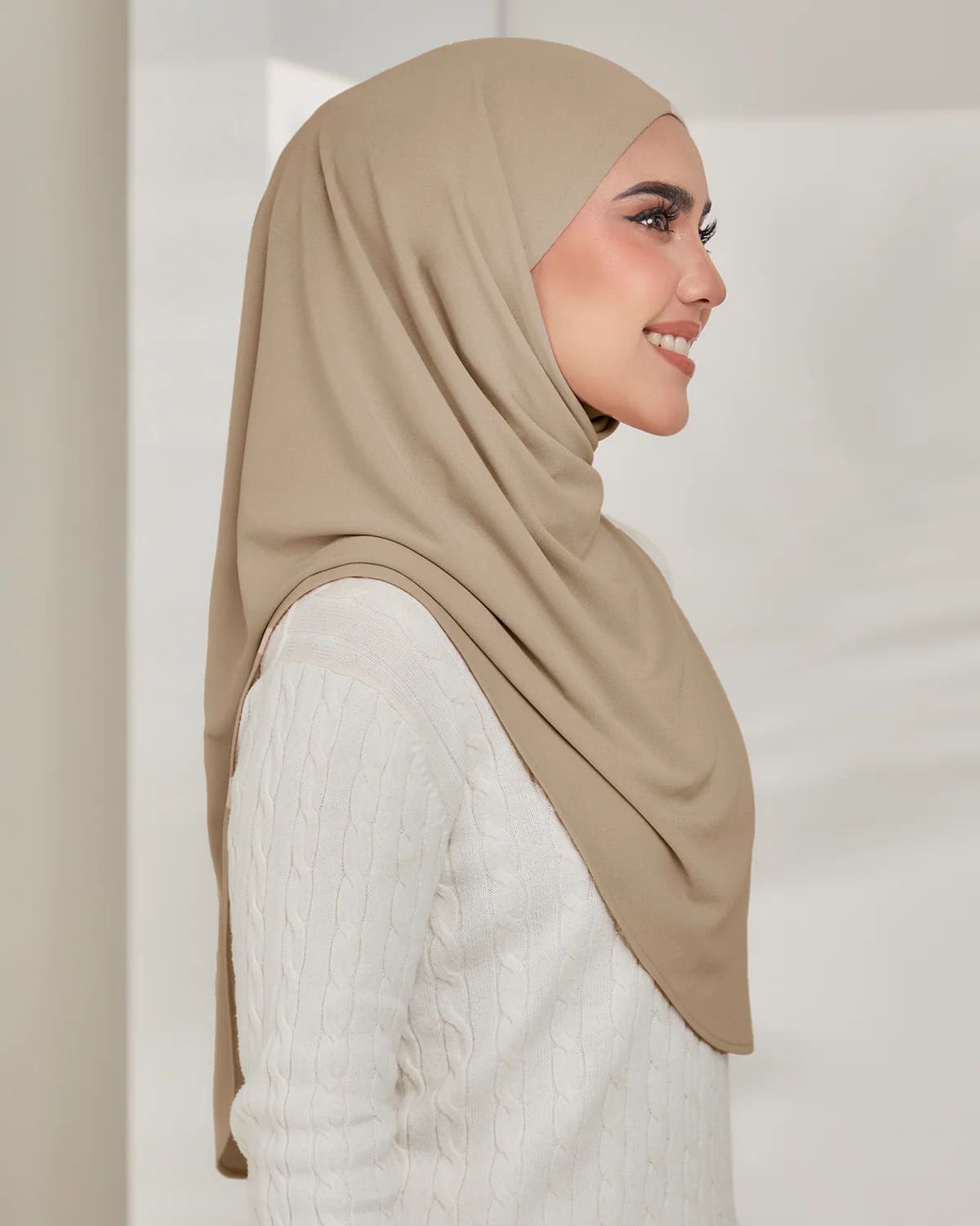 Lazy Tie-Back Instant Hijab in Cider