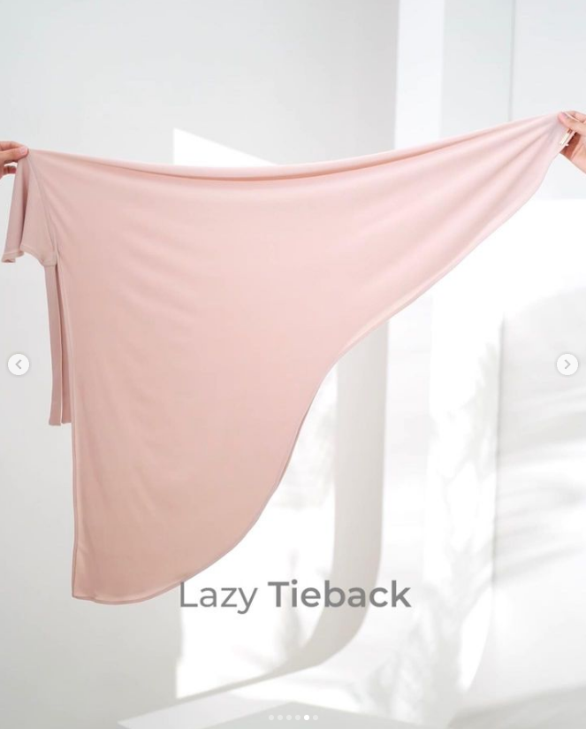 Lazy Tie-Back Instant Hijab in Aqua