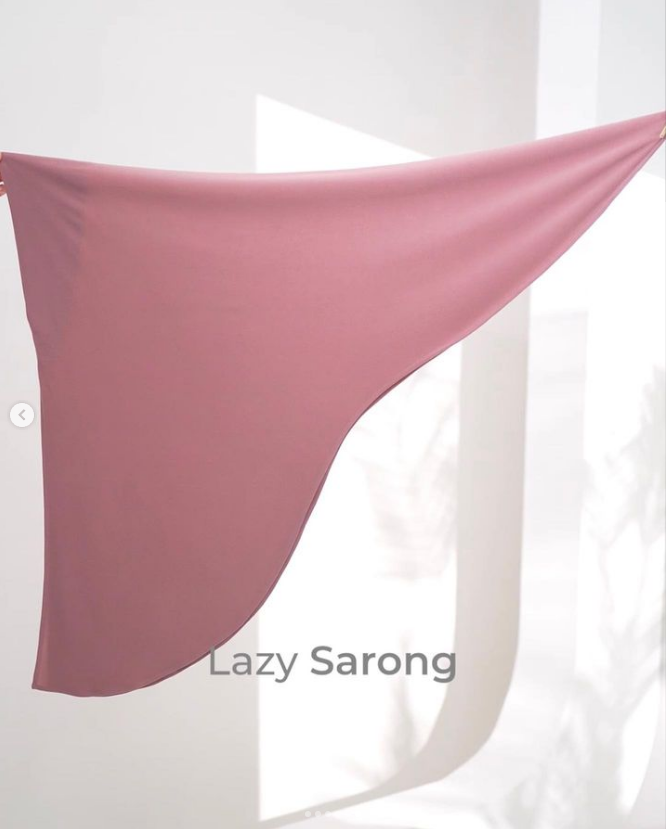 Lazy Sarong Instant Hijab in Sangria