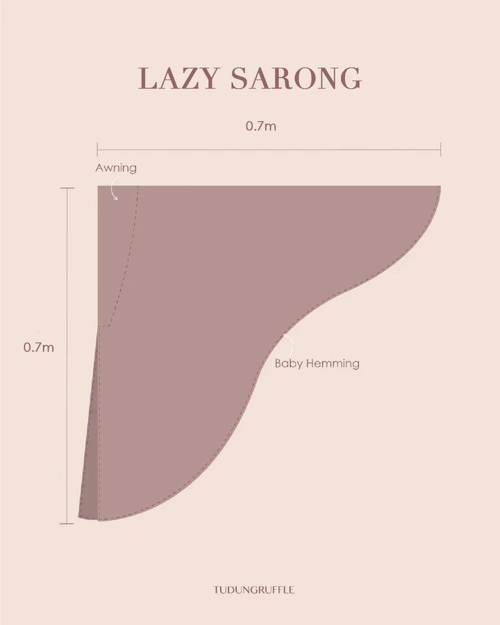 Lazy Sarong Instant Hijab in Melony