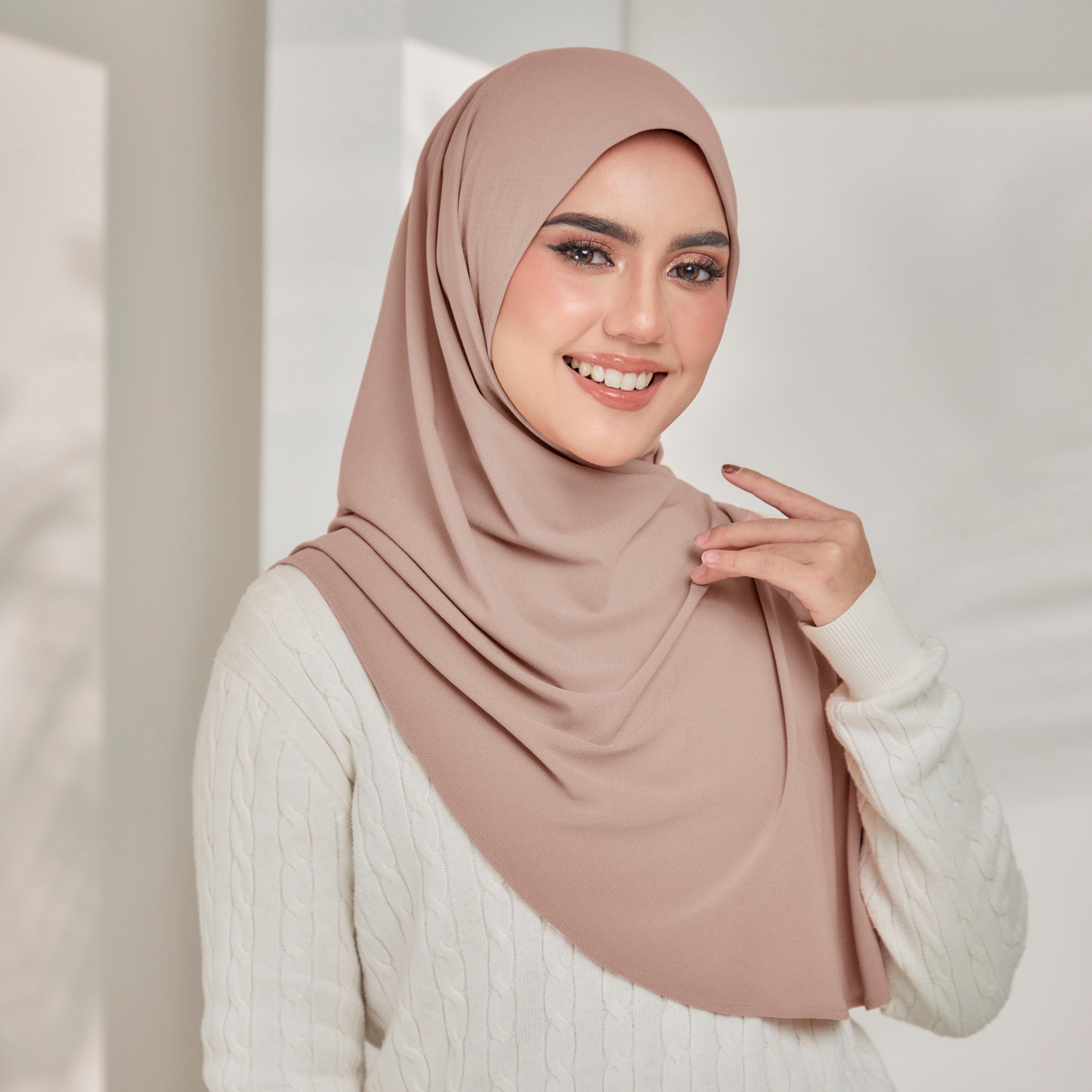 Lazy Sarong Instant Hijab in Terracota