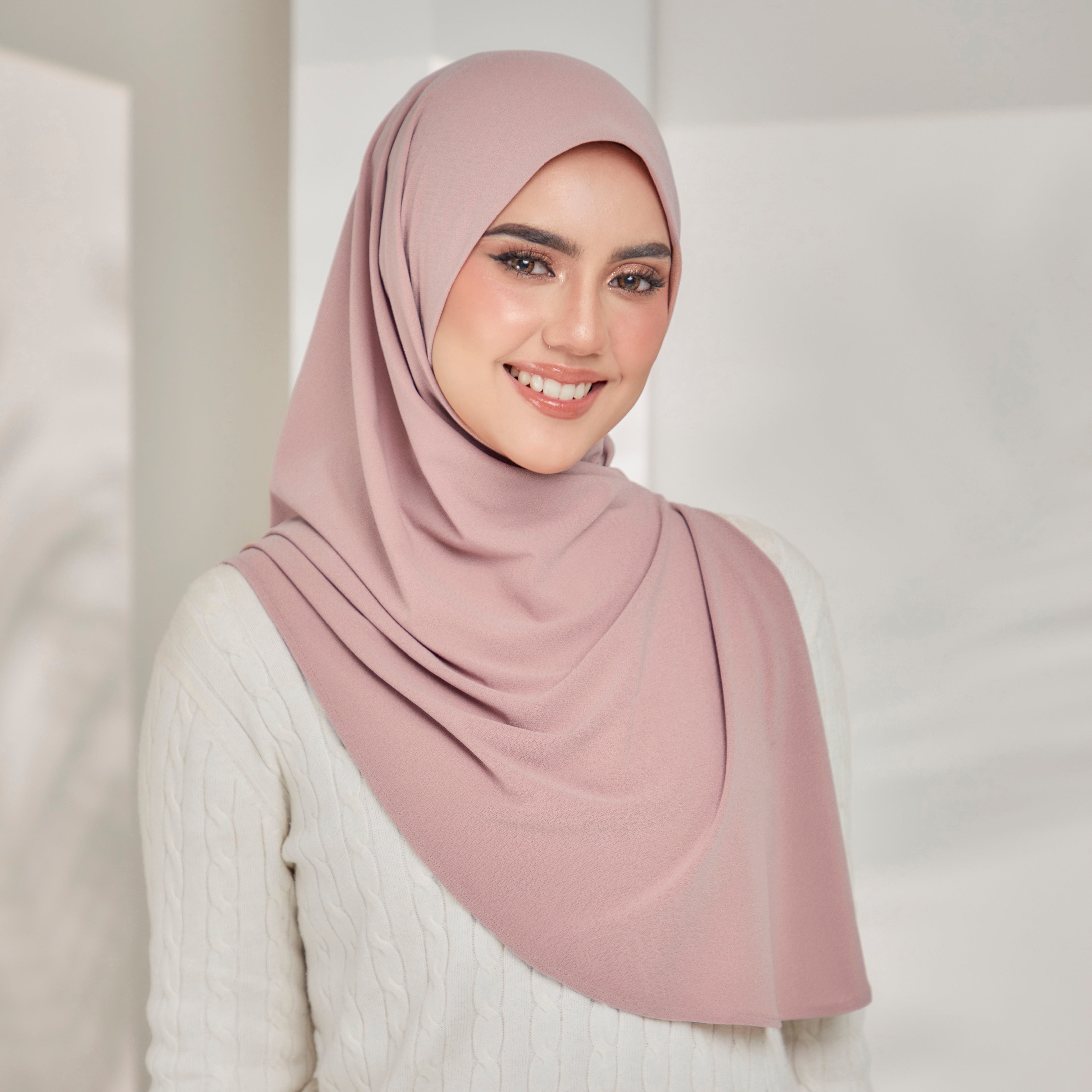 Lazy Sarong Instant Hijab in Ballerina (Dusty Pink)