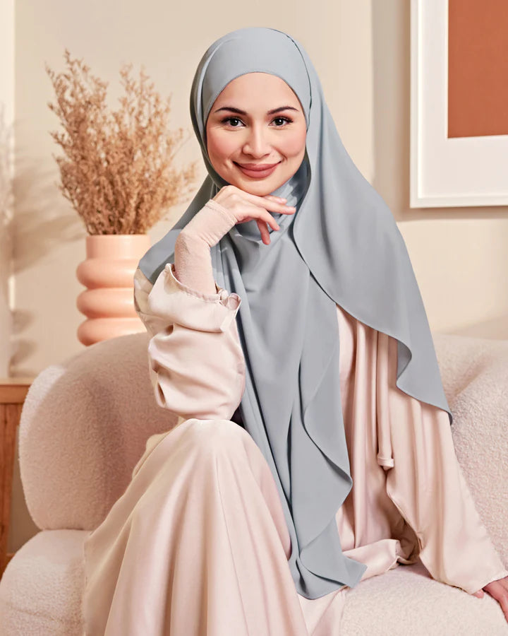 Zara Instant Hijab (Crepe Chiffon) in Barley