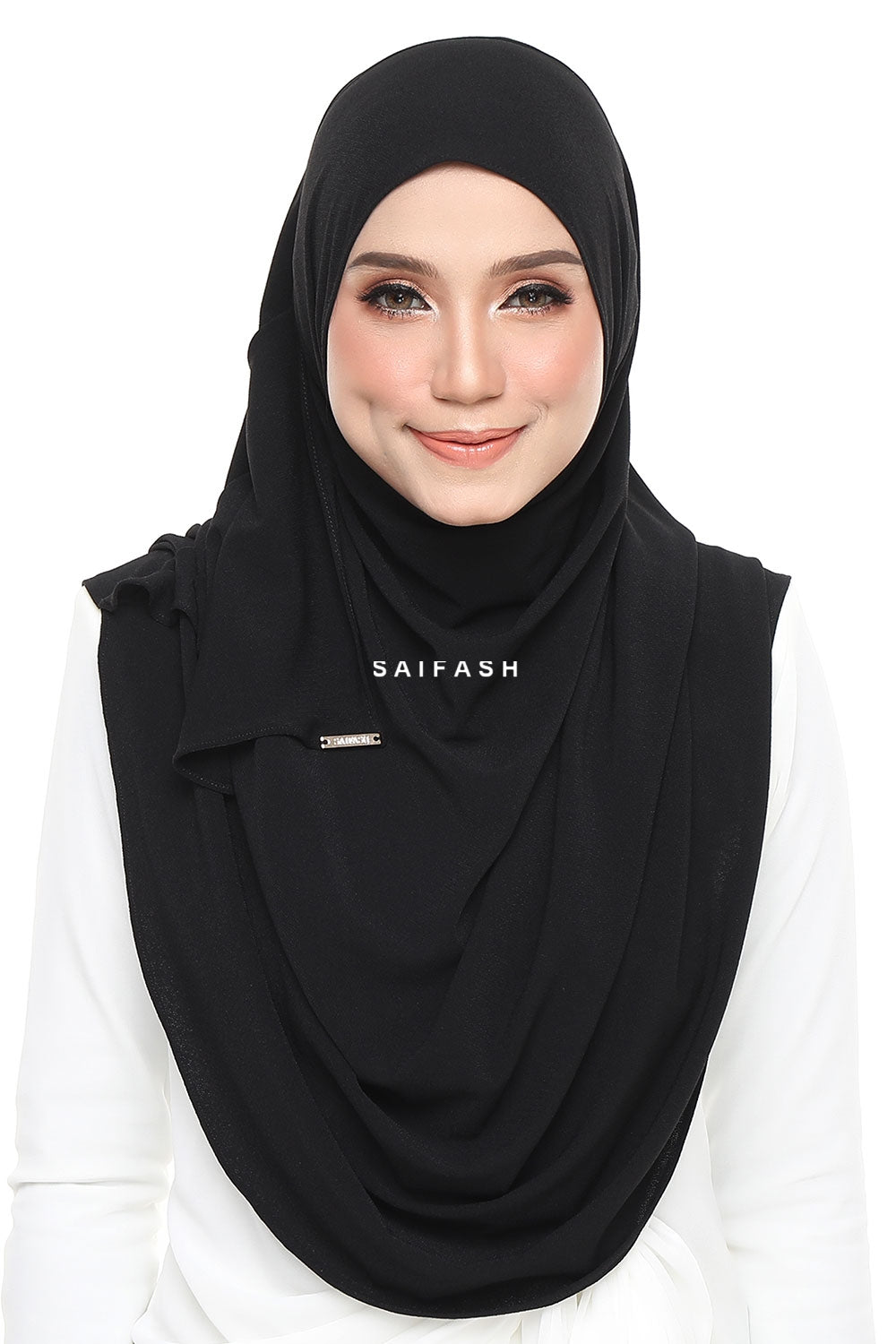 Aralyn Moss Instant Hijab in Black