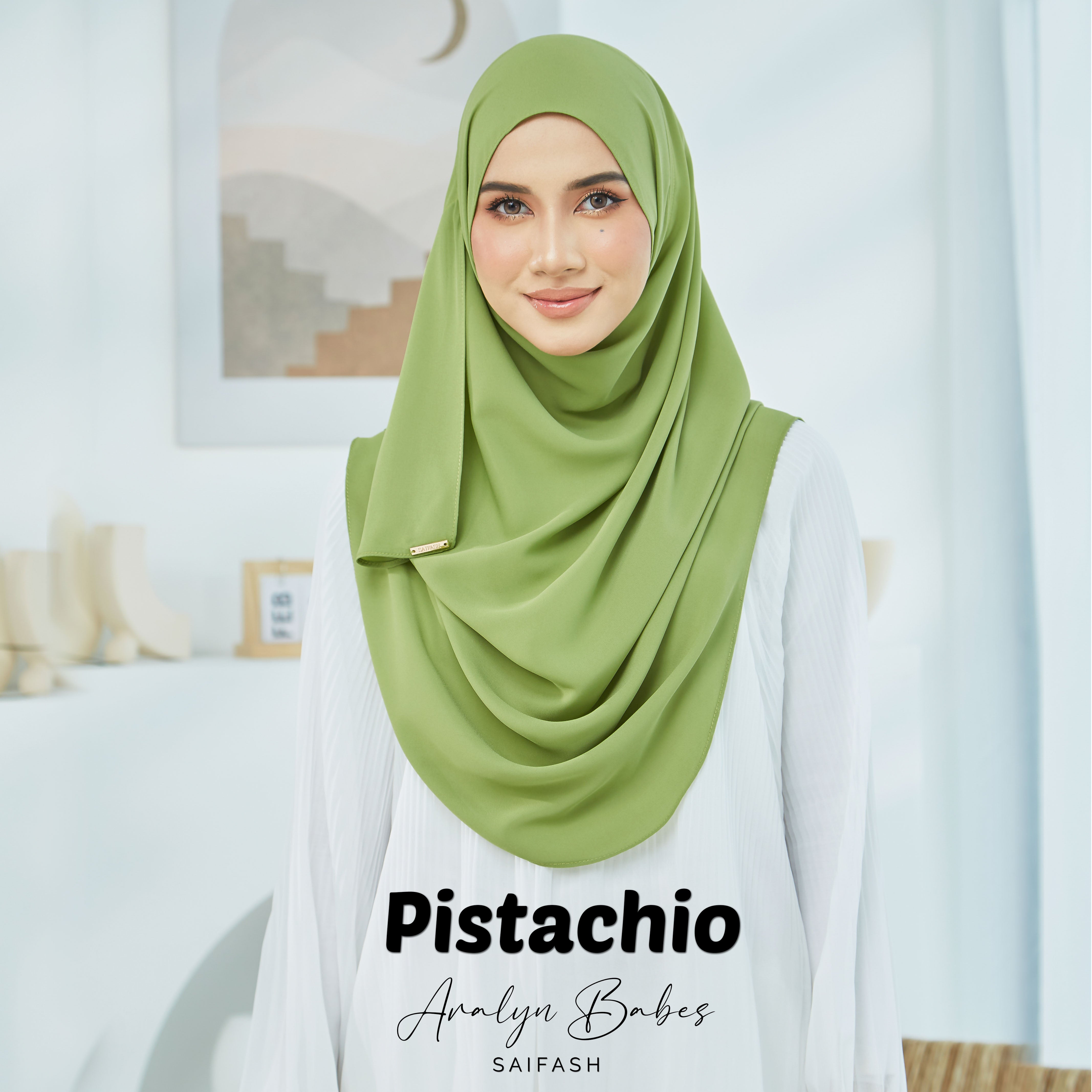 Aralyn Babes Instant Hijab in Pistachio