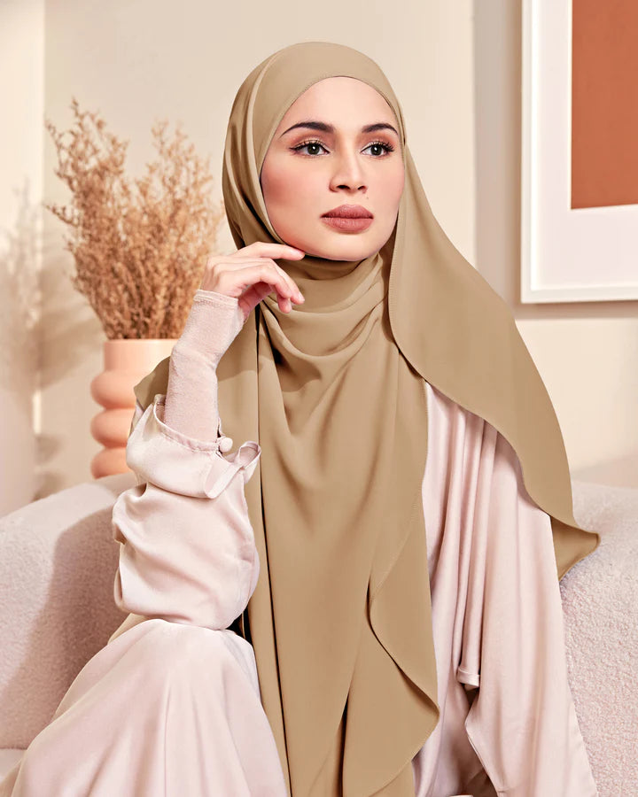 Zara Instant Hijab (Crepe Chiffon) in Chamomile