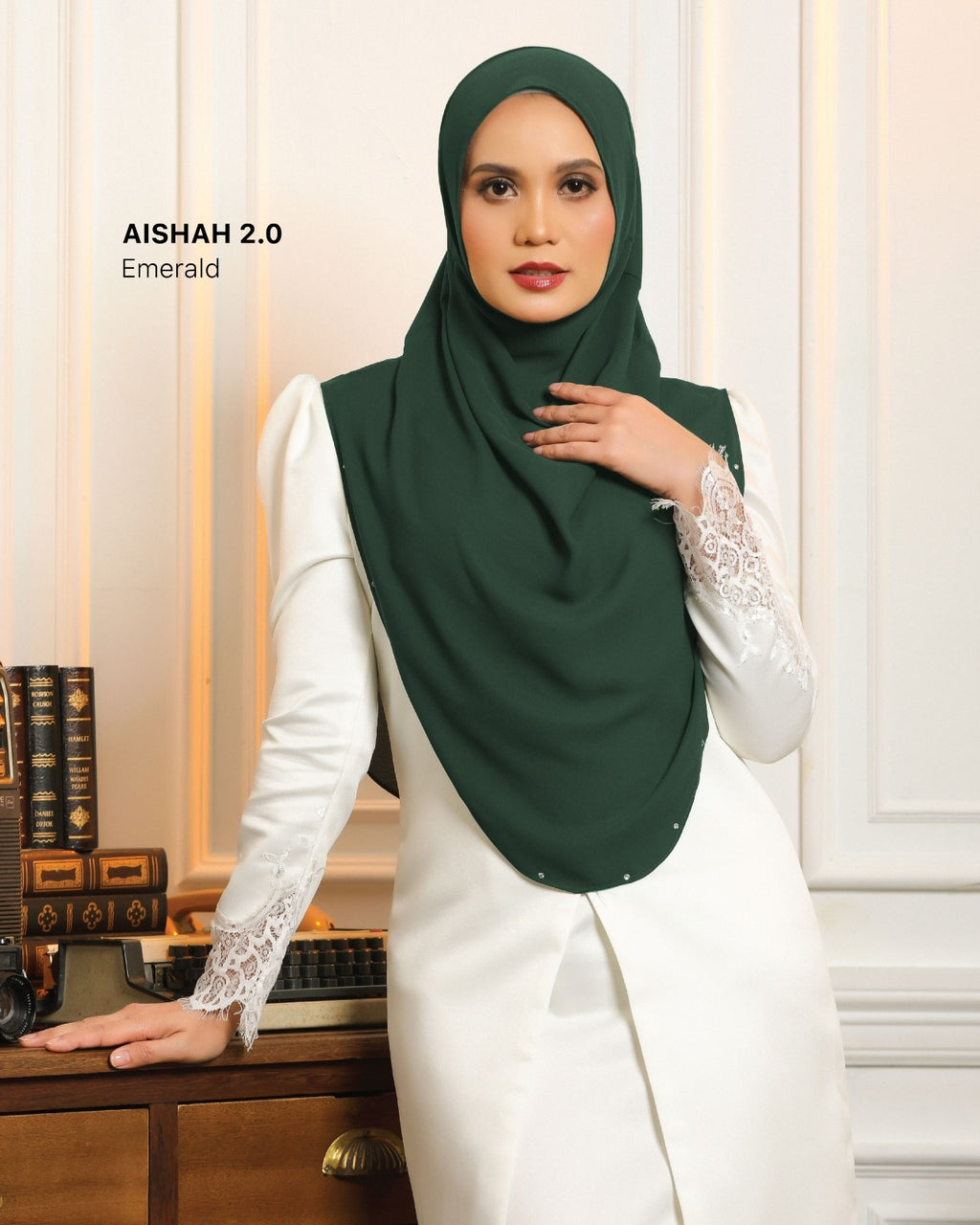 Aishah 2.0 Instant Hijab in Emerald