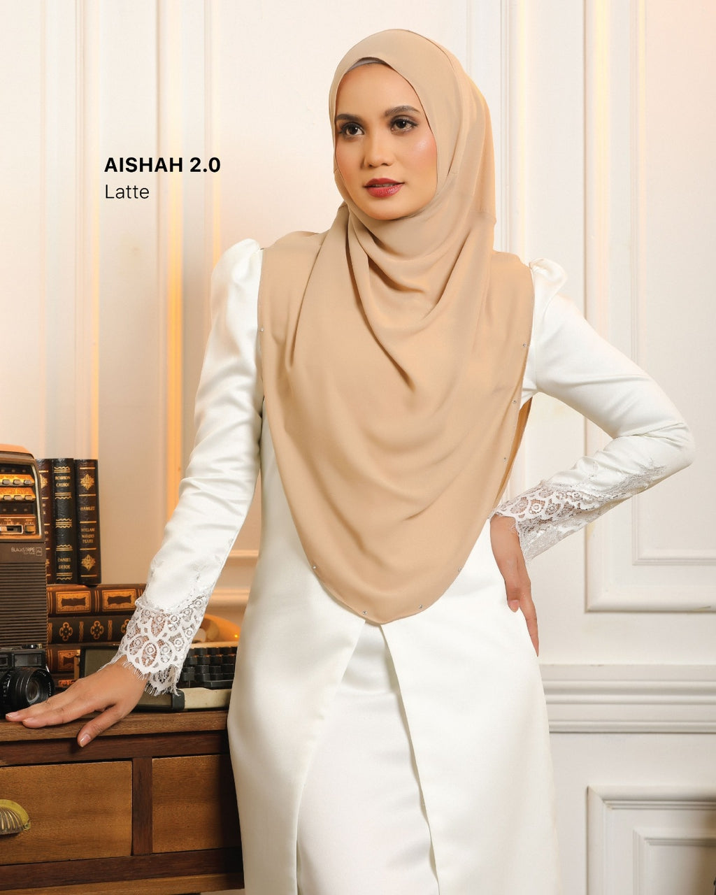 Aishah 2.0 Instant Hijab in Latte