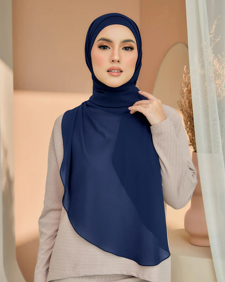 Zara Instant Hijab (Pearl Chiffon) in Mate Tea