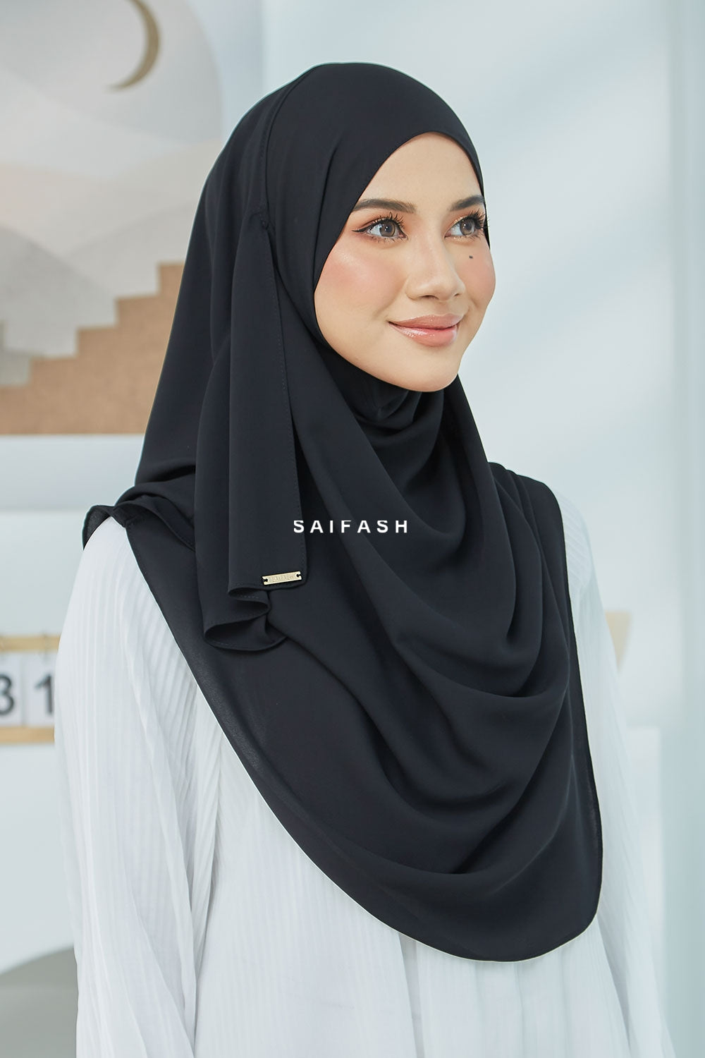 Aralyn Babes Instant Hijab in Black