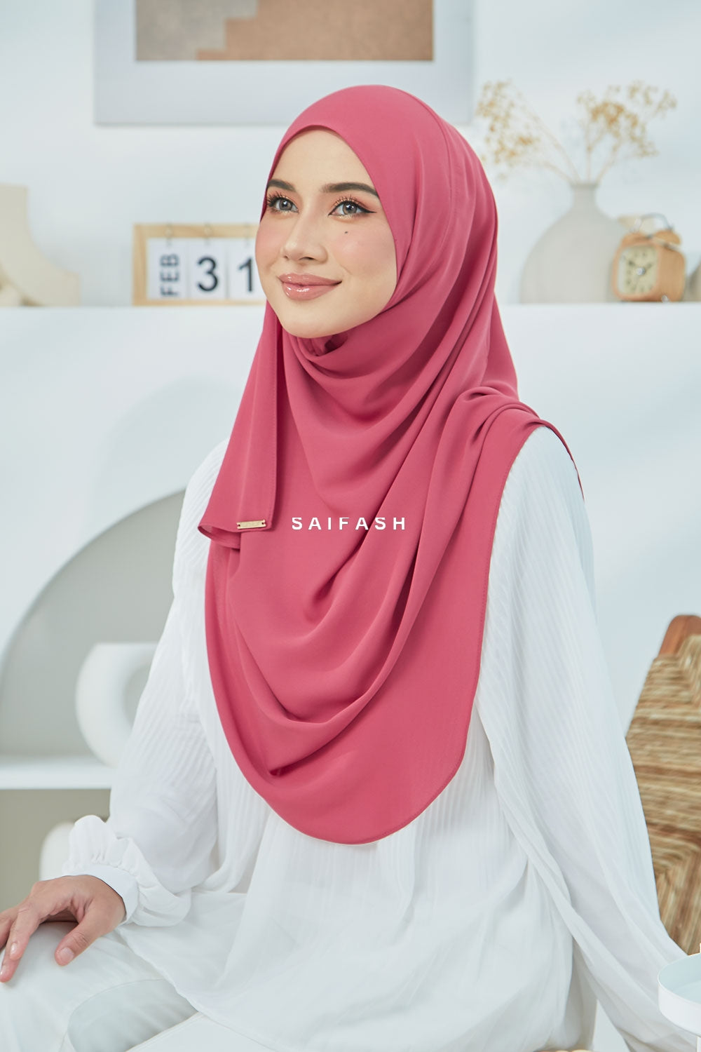 Aralyn Babes Instant Hijab in French Rose