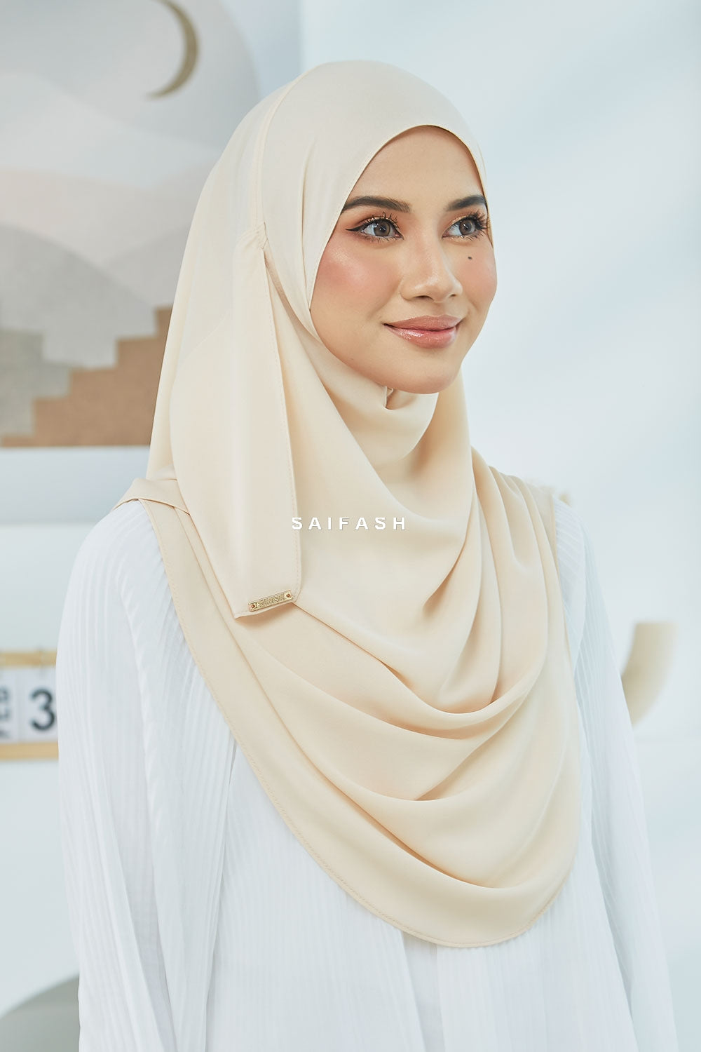 Aralyn Babes Instant Hijab in Ivory