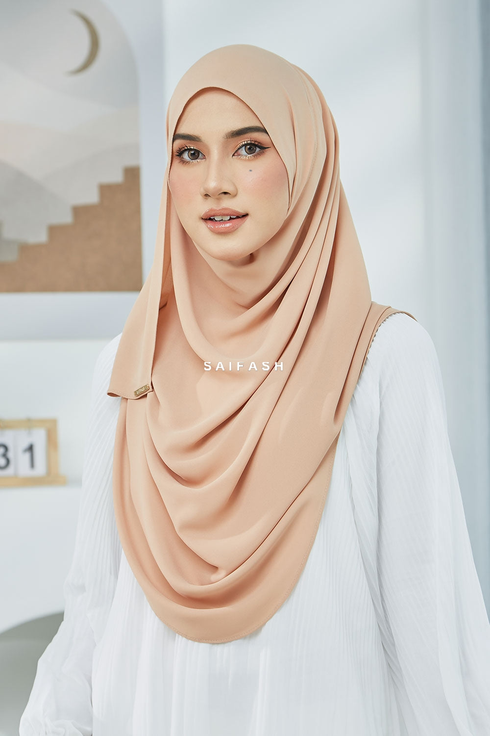 Aralyn Babes Instant Hijab in Milk Tea