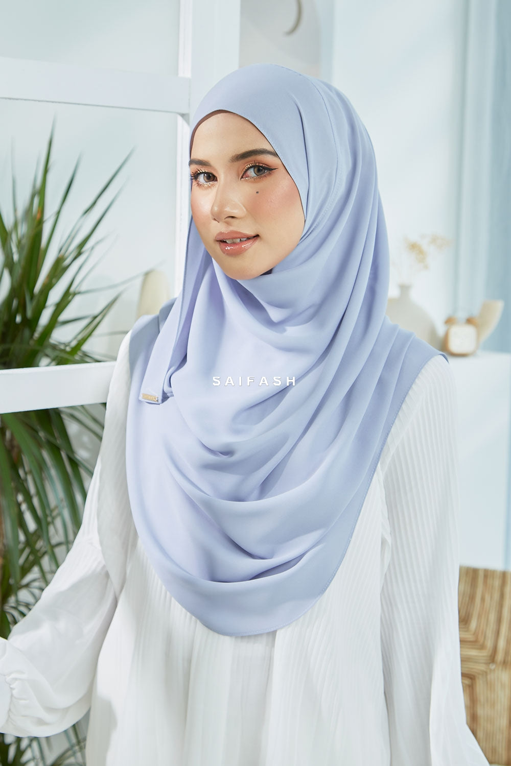 Aralyn Babes Instant Hijab in Powder Grey