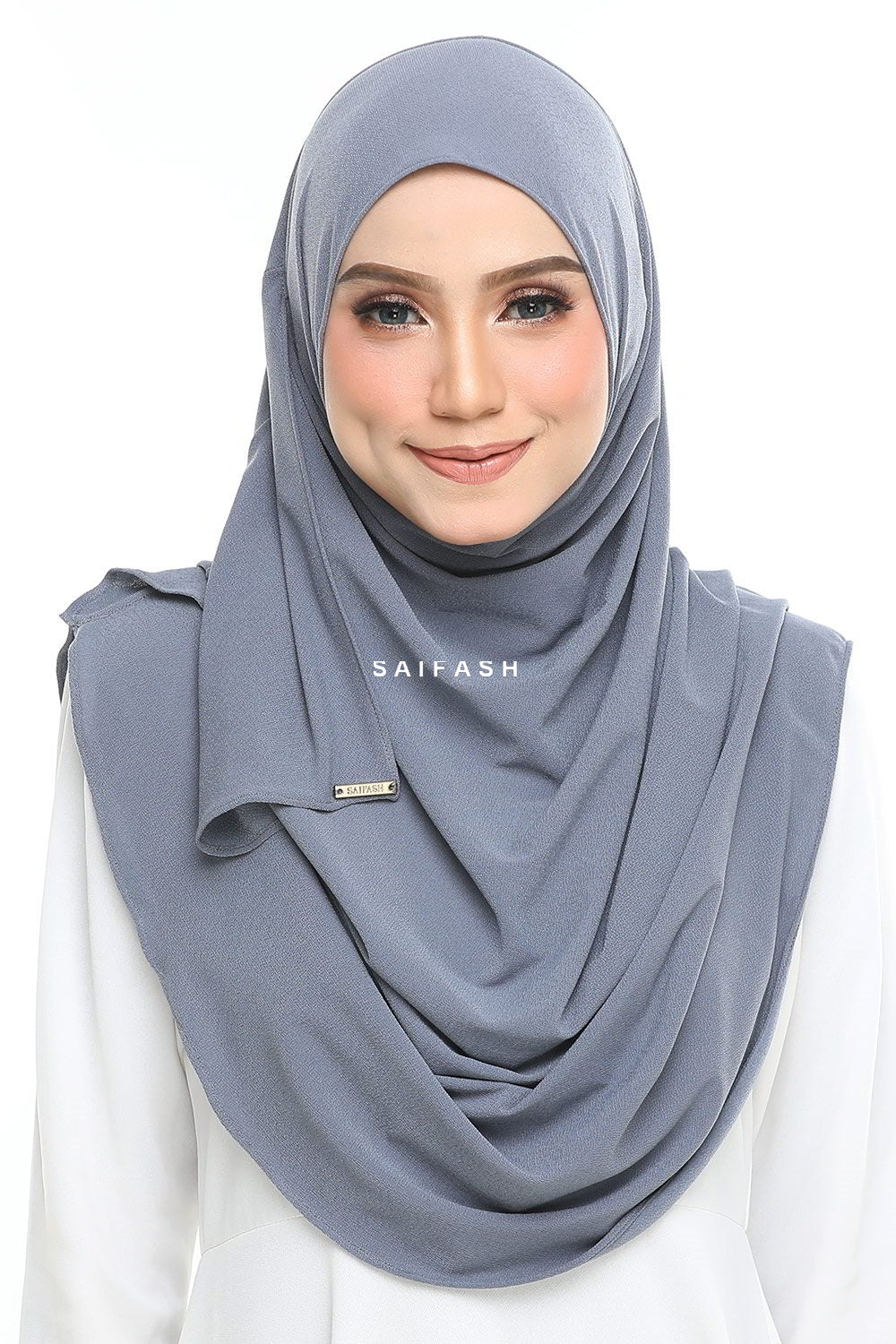 Aralyn Moss Instant Hijab in Steel Grey