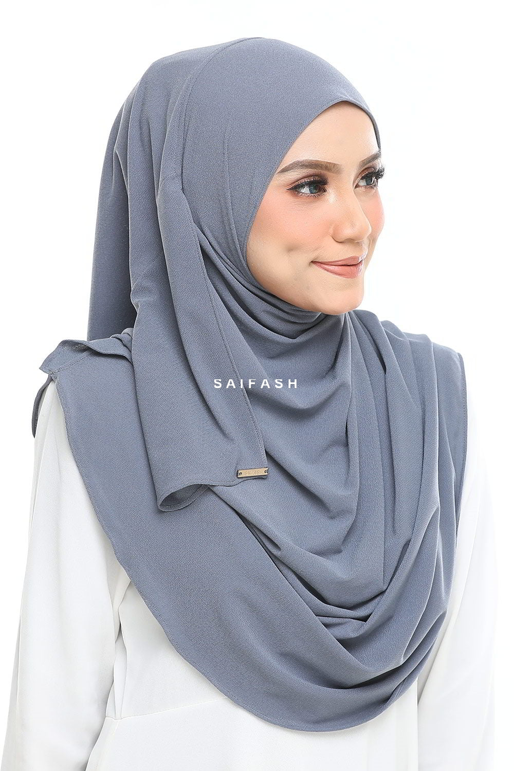 Aralyn Moss Instant Hijab in Steel Grey